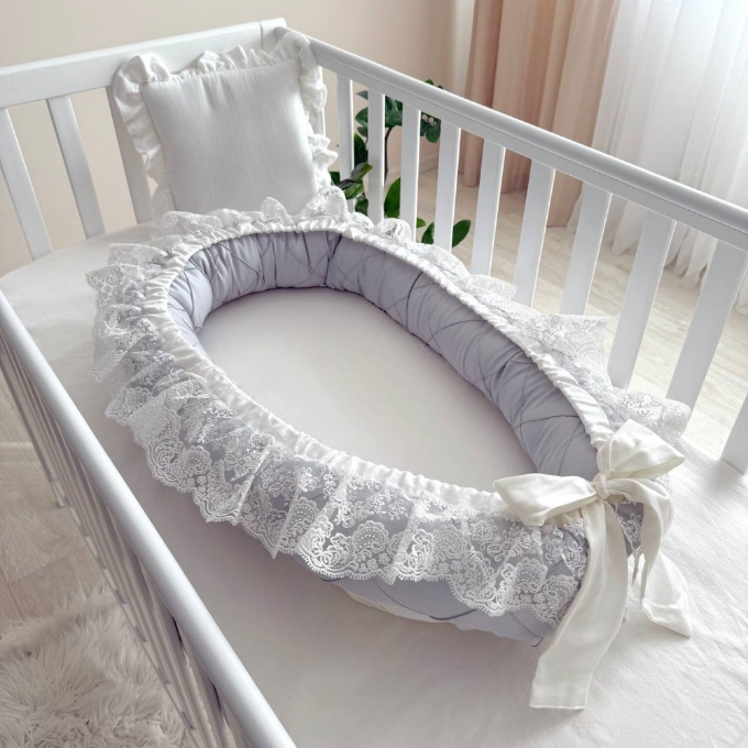 Protecție somn – Baby Nest Classic gri